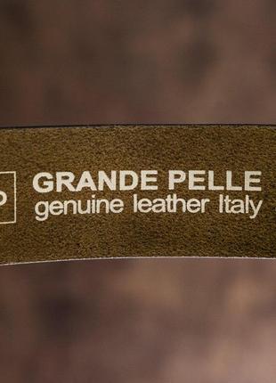 Ремень мужской под джинсы grande pelle 11255 шоколадный6 фото