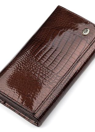 Гаманець жіночий st leather 18427 (s8001a) місткий коричневий