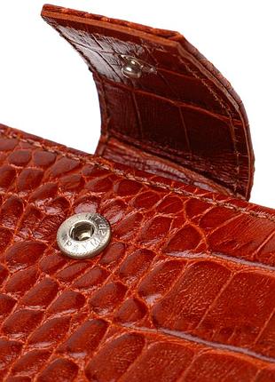 Ультрамодный кошелек для мужчин из натуральной кожи с тиснением под крокодила...