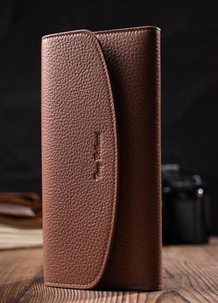 Отличный женский кошелек с монетницей на молнии из натуральной кожи tony bellucci...