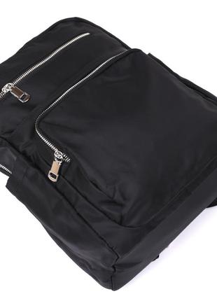 Рюкзак нейлоновий vintage 14808 чорний5 фото
