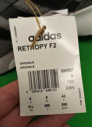 Кроссовки adidas retropy f2 grey (gw0507) оригинал9 фото