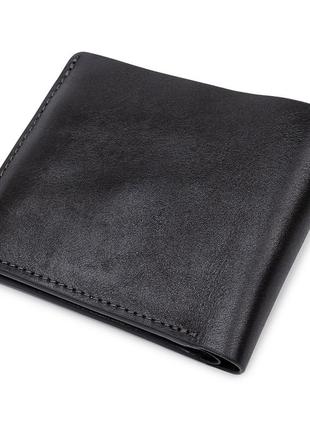 Кожаное мужское глянцевое портмоне grande pelle 11554 черный2 фото