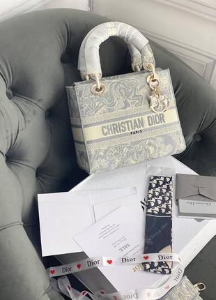 Premium брендова розкішна сумка в стилі lady dior3 фото