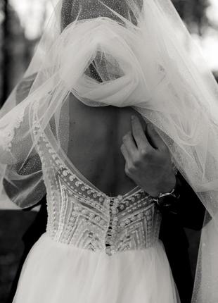 Весільна сукня термінова продажа, тому що потрібні кошти1 фото