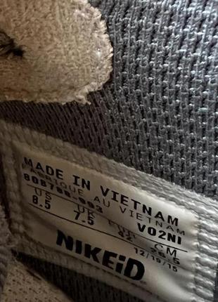 Кожаные кроссовки nike exclusive air force 1 оригинальные высокие белые4 фото