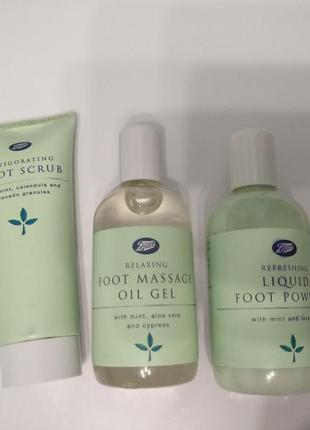 Набор для ног скраб лосьон майка boots softening foot