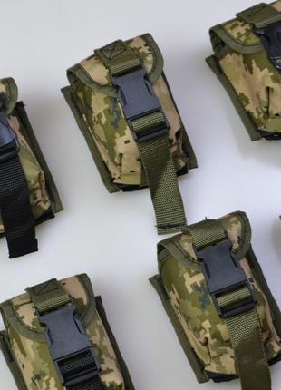 Підсумок під гранату з кордури піксель molle для гранати тактичний4 фото