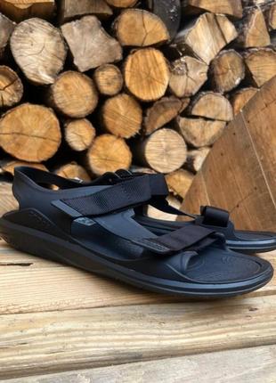 Мужские сандалии шаги crocs men swiftwater expedition sandal origina черные2 фото