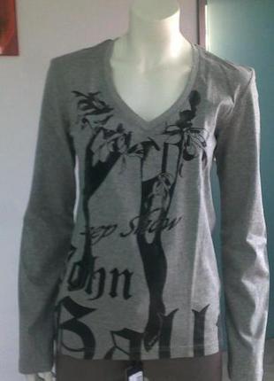 Galliano лонгслив футболка з принтом р 46-48 унісекс