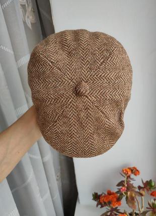 Кепка жиганка kangol vintage england хуліганка восьмиклинка кашкет картуз stetson harris tweed brunello5 фото