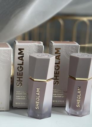 Sheglam кремовый скульптор soft tan golden tan контуринг, бронзер