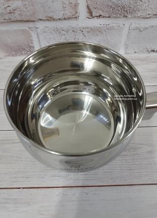 Універсальний набір каструль 4 каструлі з нержавіючої сталі