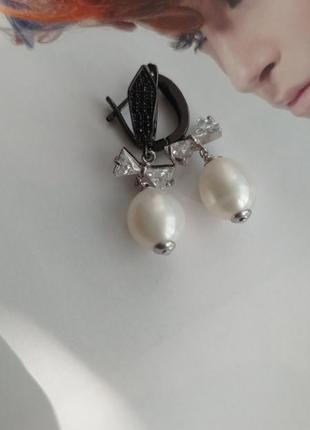 Сережки з перлами
