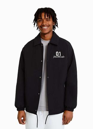 Куртка осенняя оверсайз bershka бершка