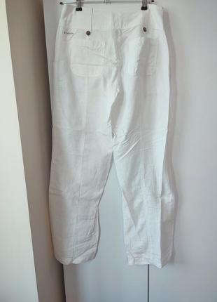 Columbia брюки белые прямого кроя2 фото