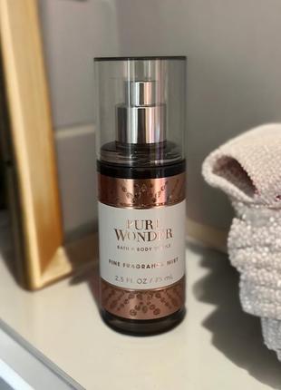 Парфюмированный мини спрей-мист pure wonder от bath and body works