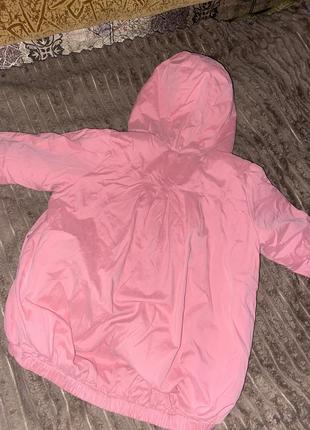 Осення куртка пеппа розовая 4-5 лет курточка детская свинка пеппа4 фото
