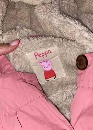 Осення куртка пеппа розовая 4-5 лет курточка детская свинка пеппа3 фото