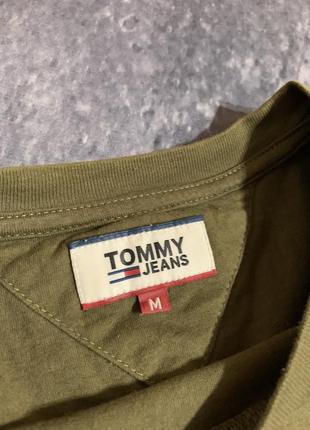 Футболка премиальная мужская tommy hilfiger хаки4 фото