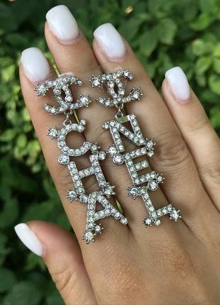 Брендові сережки з посрібленням