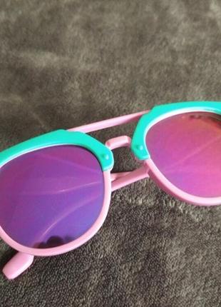Стильные детские яркие розовые очки, стиль барби1 фото