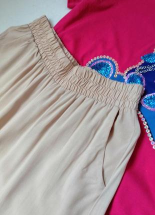 Літні стильні бавовняні штани палаццо з натуральної тканини штапель4 фото