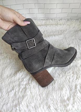 Замшевые ботинки, полусапоги