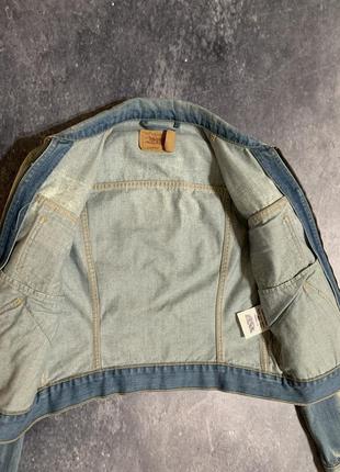 Джинсовая куртка джинсовка женская levis detroit jacket carhartt9 фото