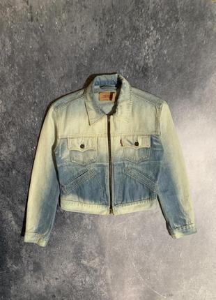 Джинсова куртка жіноча джинсовка levis detroit jacket carhartt1 фото