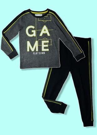 Піжами для хлопчика англійського бренду minoti 122 128 бавовна