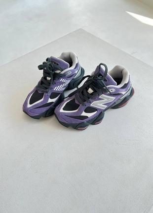 Унисекс кроссовки new balance 9060 « violet noir » premium 💜3 фото