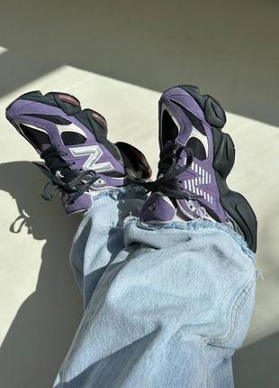 Унисекс кроссовки new balance 9060 « violet noir » premium 💜8 фото