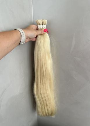 Натуральные славянские белые волосы