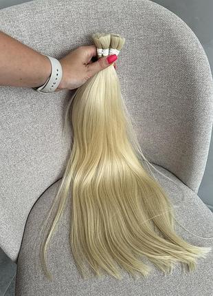 Натуральные славянские белые волосы6 фото