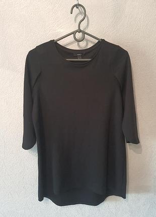 Короткое свободное мини платье, черное платье маллет