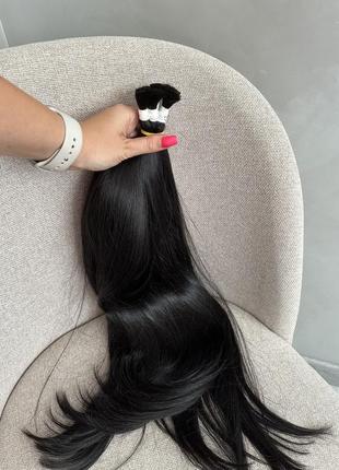 Натуральные славянские черные волосы