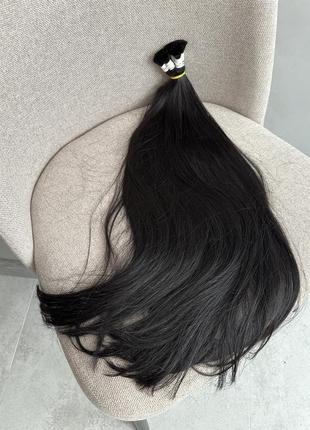 Натуральные славянские черные волосы