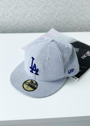 Кепка, бейсболка, блакитна, голуба, оригінал, new era, 59fifty