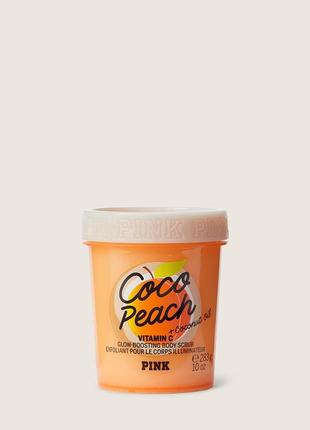 Скраб для тела victoria's secret coco peach glow boosting body scrub 283 г4 фото