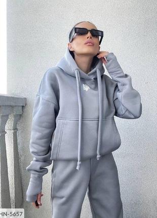 Спортивний костюм з гербом на флісі