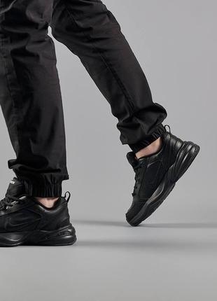 Nike air max monarch  iv all black9 фото