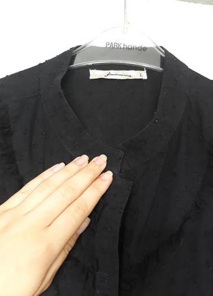 Женская блуза черная рубашка без рукавов легкая летняя блузка модная классическая3 фото