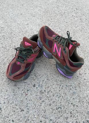 Кросівки new balance 9060 “burgundy pink”1 фото