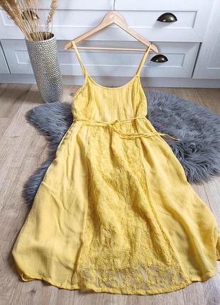 Красивое желтое платье от m&s, размер xl