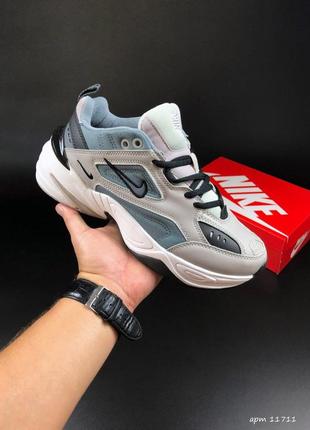 Жіночі молодіжні шкіряні кросівки nike m2k tekno під бренд 🆕 найк м2к текно