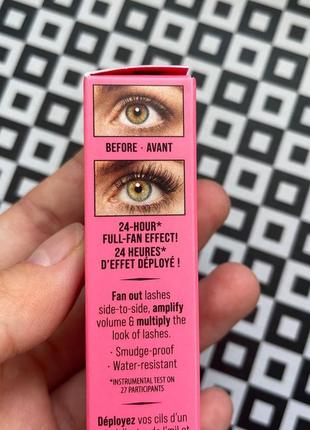 Тушь для ресниц benefit fan fest fanning &amp; volumizing mascara mini3 фото