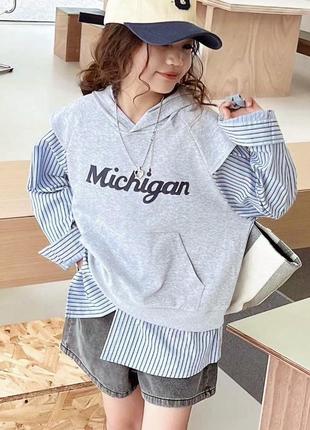 Рубашка обманка качество очень красивое