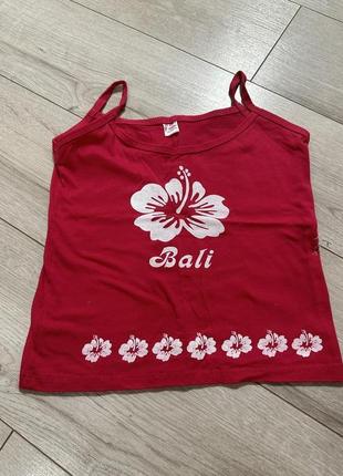 Дитяча рожева маєчка топ