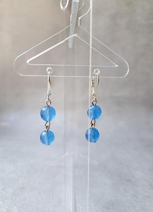 Серьги ручной работы с натуральными камнями